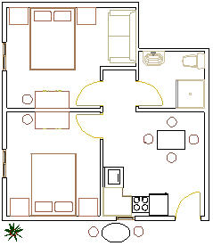 APARTAMENTY ERCEG - MAKARSKA: Apartamenty A4 + 1